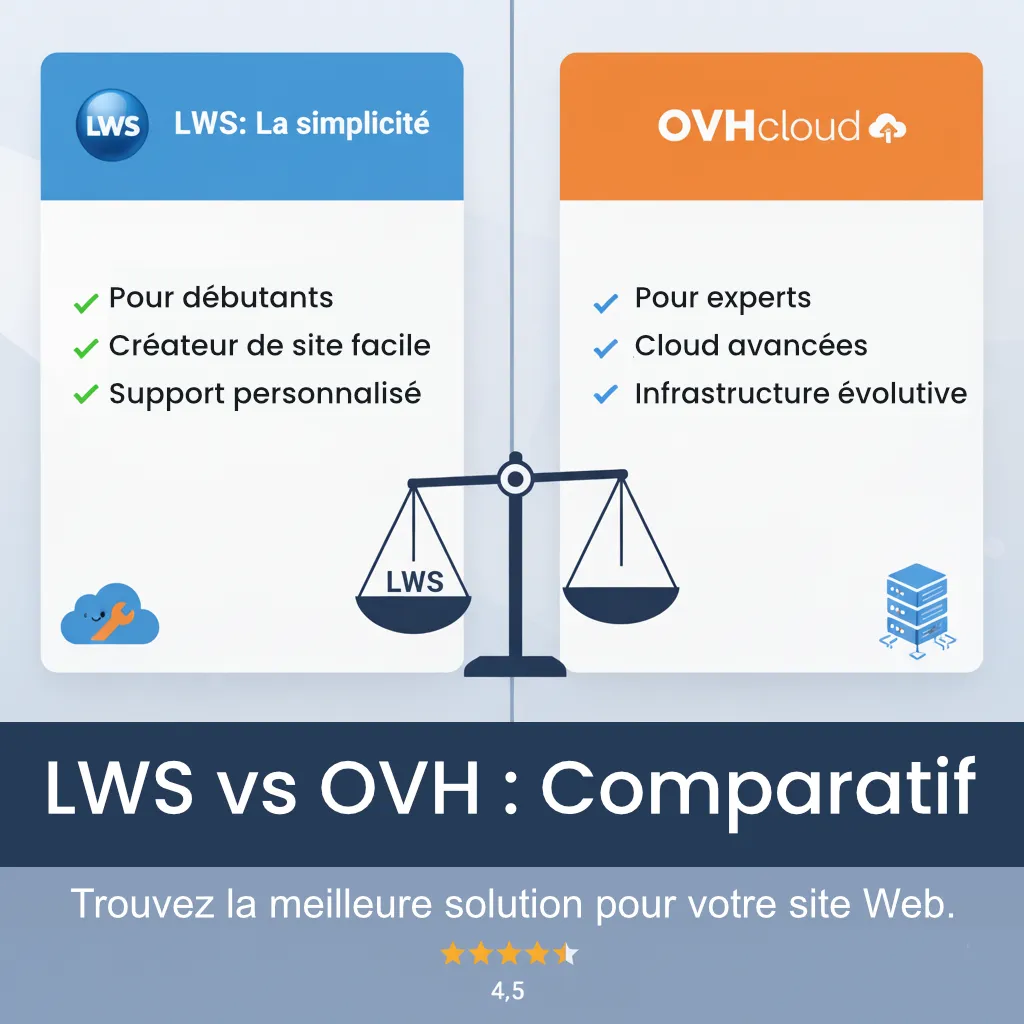 Comparaison LWS vs OVH - Hébergeurs français